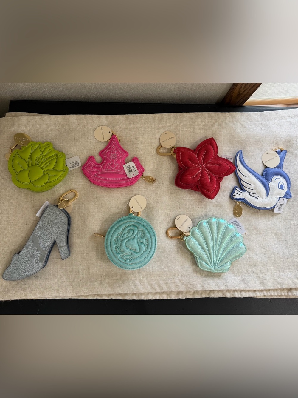 Bath & Body Works Disney Princess Coin Pouch Purse Lot NWT